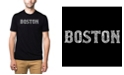 LA Pop Art Men's Premium Word Art T-Shirt - Boston Neighborhoods